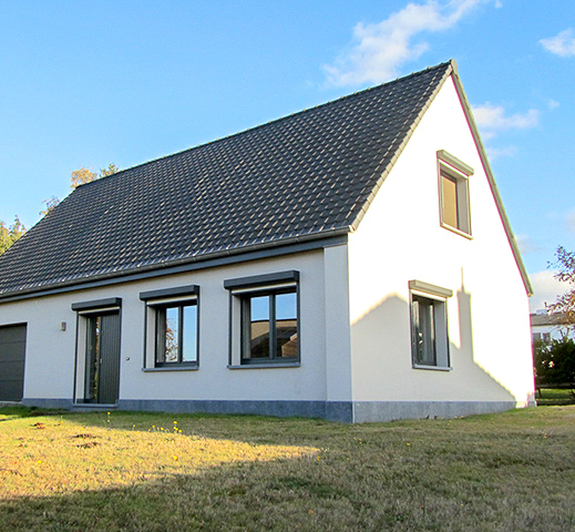 Gevelisolatie met crepi in Weerde